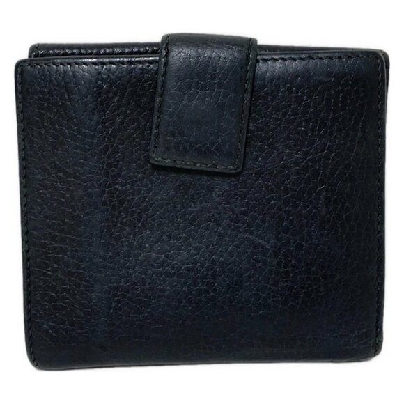 Auth GUCCI GG Marmont 456122 Black Leather - Double-hook Wallet - Picture 8 of 10